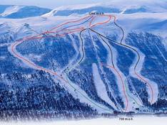 Pistekaart Hallingskarvet