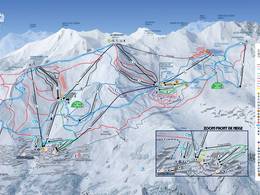 Pistekaart Orcières Merlette 1850