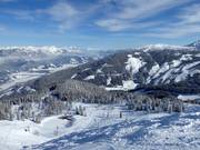 Uitzicht vanaf de Planai op de Hauser Kaibling