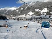 Uitzicht op Lermoos vanaf de Familyjet