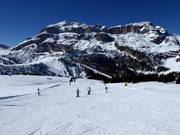 Gemakkelijke piste Cherz I bij de Passo Campolongo