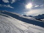 Diep sneeuwgebied tussen Clavadeler Bubble en Jatz Quattro