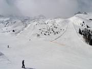 Uitzicht op de pistes Floria en Crochues