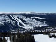 Uitzicht op de accommodaties Varden