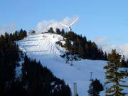 Uitzicht op de afdaling Peak