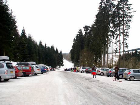Rothaargebergte: bereikbaarheid van en parkeermogelijkheden bij de skigebieden – Bereikbaarheid, parkeren Hunau – Bödefeld
