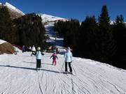 Makkelijke omleiding bij de piste Falzeben I