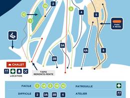 Pistekaart Mont Bellevue