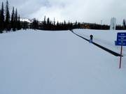 Beginnersgebied in Happy Valley met transportband