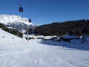 Dalafdaling naar Ellmau naar de Hartkaiserbahn