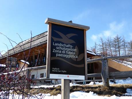 Meraner Land: milieuvriendelijkheid van de skigebieden – Milieuvriendelijkheid Vigiljoch (Monte San Vigilio) – Lana
