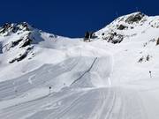 Smokkelaarspiste bij de Weißseejochbahn
