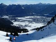 Uitzicht op de dalplaatsen