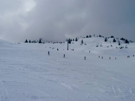 Skigebieden voor beginners in Chamonix-Mont-Blanc – Beginners Les Houches/Saint-Gervais – Prarion/Bellevue (Chamonix)