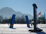 Start van de loipes in Ruhpolding