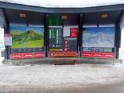 Gedetailleerd informatiebord bij het dalstation