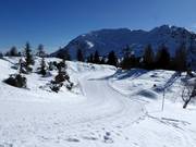 Loipe Giorgio Morassi bij het bergstation van de stoeltjeslift Giro d'Italia