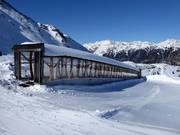 Transportband voor privélessen bij de Jaufenpas