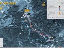Pistekaart Colle di Joux