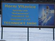 Bord aan de hoofdweg