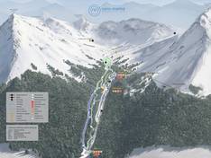 Pistekaart Glaciar Martial