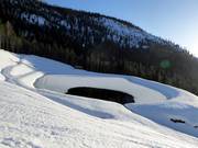 Opslagvijver bij de Mitterstein kabelbaan