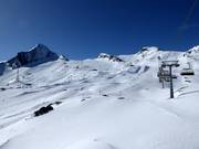 Uitzicht vanaf de Kristallbahn op de Kitzsteinhorn