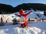 De mascotte op de Klausberg: Klausi