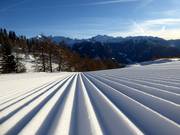 Perfect geprepareerde piste op de Rosskopf