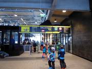 Informatie bij het instappen bij de Spieljochbahn in het dal