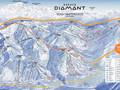 Pistekaart Espace Diamant – Les Saisies/Notre-Dame-de-Bellecombe/Praz sur Arly/Flumet/Crest-Voland