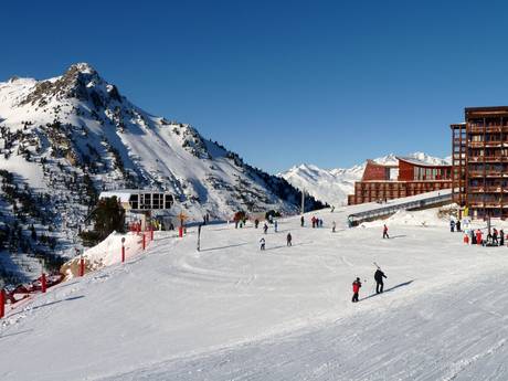 Skigebieden voor beginners in het dal van de Isère – Beginners Les Arcs/Peisey-Vallandry (Paradiski)