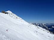 Zwarte pistes en Tiefschneehellingen bij de Hornbahn 2000