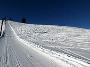 Er is wat poedersneeuw te vinden