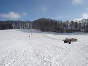 Aan de rand van het dorp Berg ligt de skipiste
