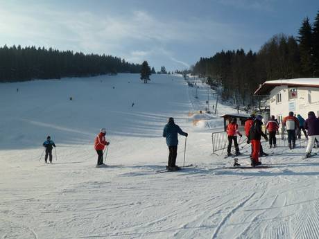Fichtelgebergte: Grootte van de skigebieden – Grootte Klausenlift – Mehlmeisel