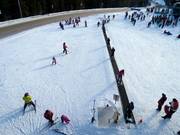 Transportband bij het Caribou Chalet