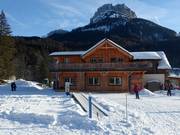 Transportband voor de eerste pogingen in de sneeuw