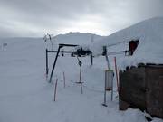 Övre Tväråvalvsliften - Sleeplift met T-beugel/Ankerlift