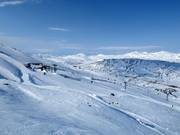 Uitzicht vanaf de Övre Stolliften richting Noorwegen