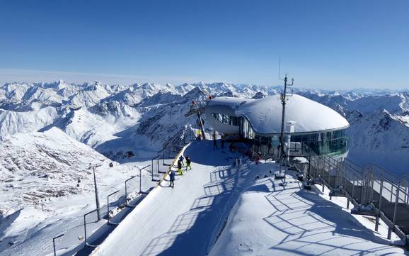 Hoogste dalstation in Oostenrijk – skigebied Pitztaler Gletscher (Pitztal-gletsjer)