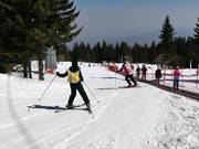 Transportband Mecha Poliana om te oefenen in de buurt van Aleko