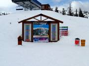 Pistekaart met informatie over de bedrijfsstatus