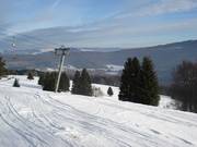 Afdalingen in het bovenste deel van de Wurzelbrunnen-lift