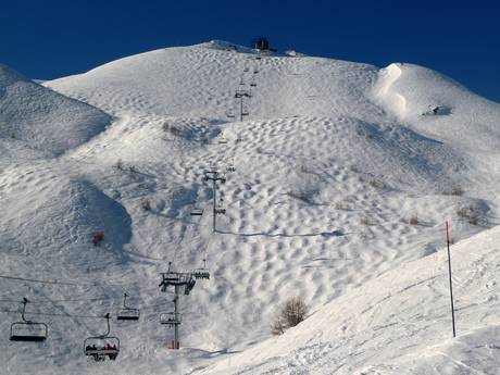 Skigebieden voor gevorderden en off-piste skiërs Cottische Alpen – Gevorderden, off-piste skiërs Serre Chevalier – Briançon/Chantemerle/Villeneuve-la-Salle/Le Monêtier-les-Bains