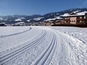 Langlaufloipe van Kirchberg naar het Brixental