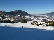 Gemakkelijke afdaling bij de FIS-lift