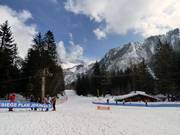 Dalafdaling naar Argentière