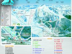 Pistekaart Ascou Pailhères