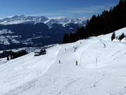 Blauwe piste van Alp Dado naar Crest Falla